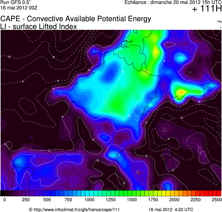 Orages quand tu nous tiens entre le 17 et 21 mai 2012!! Cape