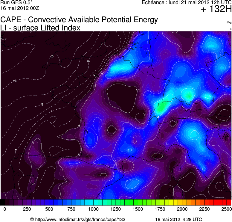 Orages quand tu nous tiens entre le 17 et 21 mai 2012!! Cape